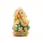 Hand-Carved Green Jade Lord Ganesha Statue (4.5 Inches) – Natural Gemstone Blessing Vinayaka Idol - Image 3