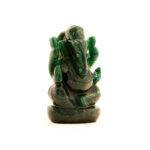 Hand-Carved Green Jade Lord Ganesha Statue (4.6 Inches) – Natural Gemstone Sleek Blessing Vinayaka Idol - Image 3