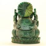 Green Jade Lord Ganesha Statue (10.8 Inches) Hand-Carved – Large Natural Gemstone Blessing Vinayaka Sculpture - Image 4