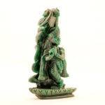 Hand-Carved Green Jade Lord Krishna Statue (6 Inches) – Divine Flute Under Tree - Image 4