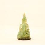 Hand-Carved Light Green Jade Lord Shiva Statue (5.7 Inches) – Rare Meditating Mahadev Murti - Image 2