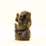 Gemstone Vinayaka Murti Hand-Carved Labradorite Lord Ganesha Statue (5.2 Inches) - Image 3