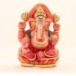 Handcrafted Reversible Rose Quartz Ganesha Idol (9.5 Inches) – Unique Dual-Sided Hand-Carved Pink Gemstone Sculpture - Image 4
