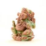 Hand-Carved Ruby in Zoisite Lord Ganesha Statue (7.2 Inches) – Premium Heavy Gemstone Vinayaka Idol - Image 2