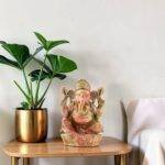 ruby ganesha statue