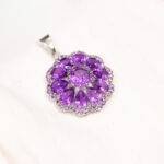 silver amethyst pendant