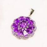 silver amethyst pendant