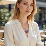 silver amethyst pendant