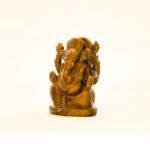 Hand-Carved Tiger’s Eye Lord Ganesha Statue (3.3 Inches) – Natural Shimmering Chatoyant Gemstone Vinayaka Murti - Image 2