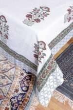 Jaipuri Floral Hand Block Print Bedsheet