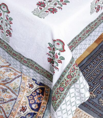 Jaipuri Floral Hand Block Print Bedsheet