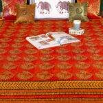 Jaipuri Hand Block Print Kantha Bed Cover – 100% Pure Cotton Handmade King Size Bedspread with Traditional Design - Image 3