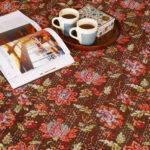 Block Printed Kantha Bed Cover Hand Embroidered | 100% Cotton King Size 90x108 Bedspread - Image 2
