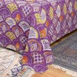 Block Printed Kantha Bed Cover Handmade Embroidered | 100% Cotton King Size 90x108 Bedspread - Image 6