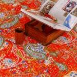 Jaipur Hand Block Printed Cotton Kantha Bed Cover | King Size 90x108 Handmade Bedspread - Image 6