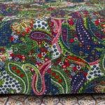 Traditional Jaipuri Block Print Kantha Bed Cover | Handmade 100% Cotton King Size Quilt Bedspread - Image 2