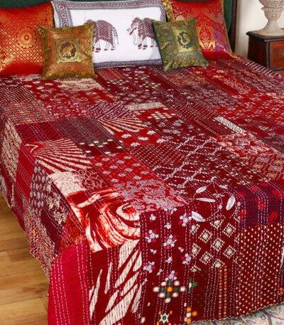 kantha bed cover