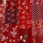 Vintage Patchwork Kantha Bed Cover – Handmade Hand Block Printed Cotton Quilt, King Size Bedspread - Image 5