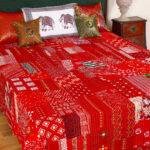 kantha bed cover