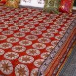 Hand Block Printed Kantha Bed Cover King Size – 100% Cotton Jaipuri Handmade Bedspread with Rustic Star Motif - Image 6