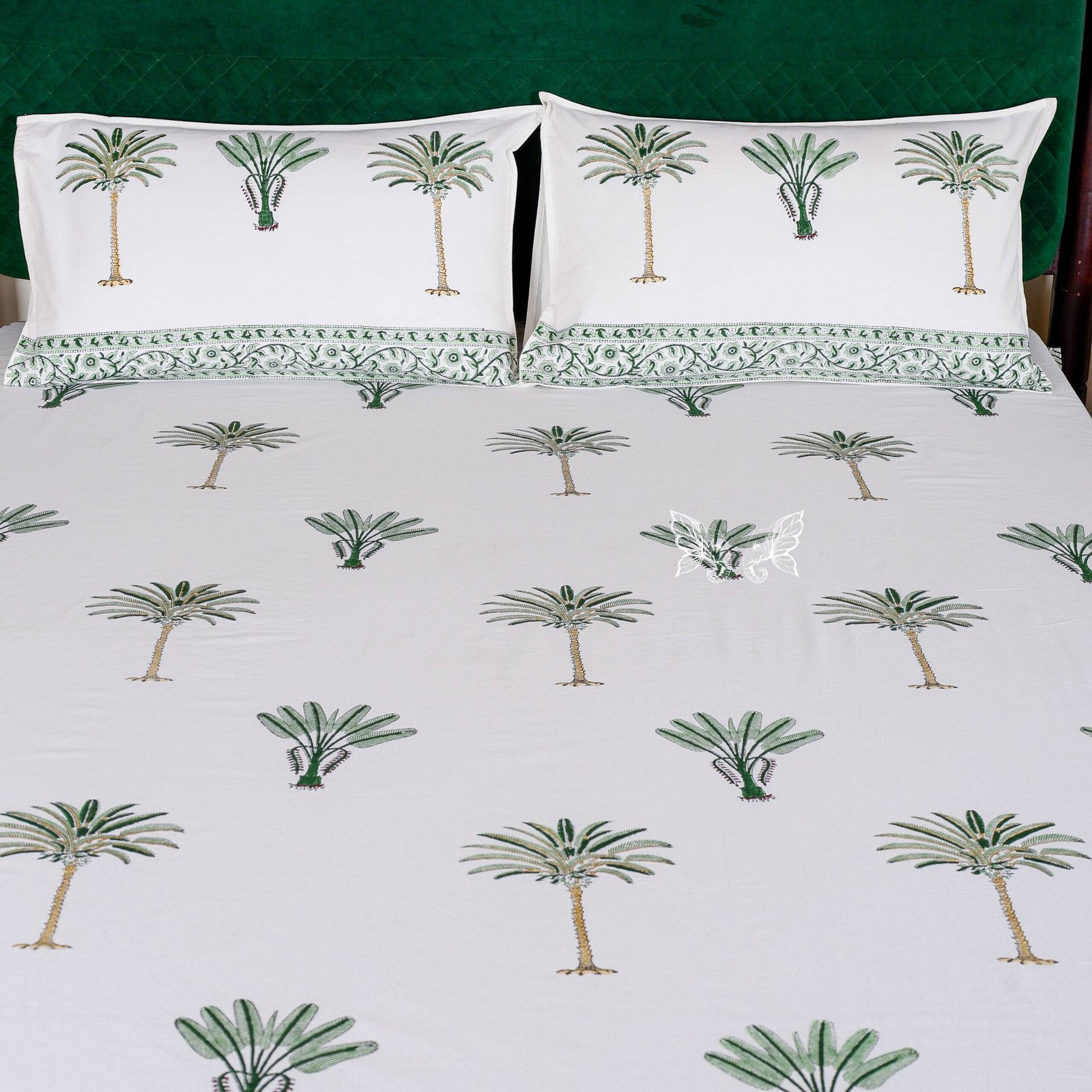 BLOCK PRINT BED SHEET-40 king size bedsheet
