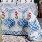 Jaipur Hand Block Print Poppy Cotton Bedsheet – Soft Breathable King Size Bed Sheet with Pillow Covers - Image 5