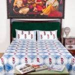 Jaipur Hand Block Print Poppy Cotton Bedsheet – Soft Breathable King Size Bed Sheet with Pillow Covers - Image 4