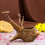 Handmade Brass Dhokra Tribal Fish Candle Stand | Traditional Indian Folk Art Decorative Showpiece - Image 3