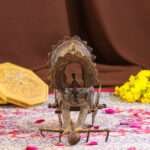 Handmade Brass Dhokra Tribal Bullock Cart Sculpture | Traditional Indian Folk Art Showpiece - Image 3