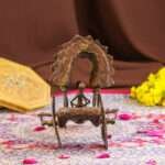 Handmade Brass Dhokra Tribal Bullock Cart Sculpture | Traditional Indian Folk Art Showpiece - Image 5