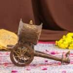 Handmade Brass Dhokra Tribal Bullock Cart Sculpture | Traditional Indian Folk Art Showpiece - Image 4