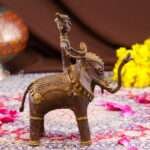 Handcrafted Dhokra Brass Tribal Elephant – Tabletop Timeless Indian Art - Image 2