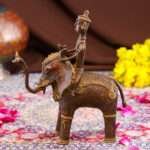 Handcrafted Dhokra Brass Tribal Elephant – Tabletop Timeless Indian Art - Image 4