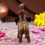 Handcrafted Dhokra Brass Tribal Elephant – Tabletop Timeless Indian Art - Image 3