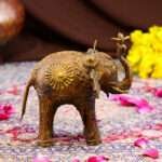 Handcrafted Dhokra Brass Tribal Elephant – Lost Wax Indian Art - Image 6