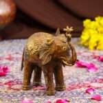 Handcrafted Dhokra Brass Tribal Elephant – Lost Wax Indian Art - Image 5