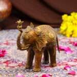 Handcrafted Dhokra Brass Tribal Elephant – Lost Wax Indian Art - Image 3
