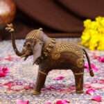 Handcrafted Tribal Dhokra Brass Elephant – Lost Wax Indian Art - Image 4