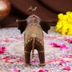Handcrafted Tribal Dhokra Brass Elephant – Lost Wax Indian Art - Image 3