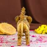 Handcrafted Dhokra Brass Tribal Village Elephant  With Tribal Men  – Lost Wax Indian Art Technique - Image 5