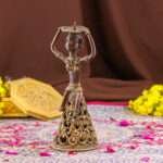 Bastar Art Tribal Brass Lady Candle Holder, Traditional Dhokra Art Figurine Stand, Antique Finish - Image 5