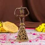 Bastar Art Tribal Brass Lady Candle Holder, Traditional Dhokra Art Figurine Stand, Antique Finish - Image 4