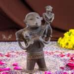 Handmade Brass Dhokra Tribal Family Sculpture | Traditional Indian Tribal Art Sculpture - Image 4