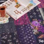 Handcrafted Patchwork Kantha Bed Cover – Pure Cotton Hand Block Printed Quilt, Ethnic Bohemian King Size Bedspread - Image 4