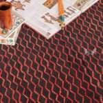 Bagru Hand Block Printing Hand stitched Kantha Bed Cover Bagru Hand Block Printing – Handmade Cotton Bedspread, King Size 90 × 108 Inches - Image 2