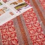 Bagru Hand Block Printing Hand stitched Kantha Bed Cover – Handmade Cotton Bedspread, King Size 90 × 108 Inches - Image 4