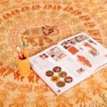 Hand stitched Rajasthani Kantha Bed Cover with Traditional Indian Embroidery – Handmade Cotton Bedspread, King Size 90 × 108 Inches - Image 2