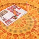 Hand stitched Rajasthani Kantha Bed Cover with Traditional Indian Embroidery – Handmade Cotton Bedspread, King Size 90 × 108 Inches - Image 6