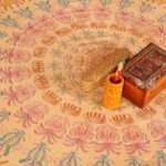 Hand stitched Rajasthani Kantha Bed Cover with Traditional Indian Embroidery – Handmade Cotton Bedspread, King Size 90 × 108 Inches - Image 5