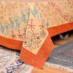 Hand stitched Rajasthani Kantha Bed Cover with Traditional Indian Embroidery – Handmade Cotton Bedspread, King Size 90 × 108 Inches - Image 2